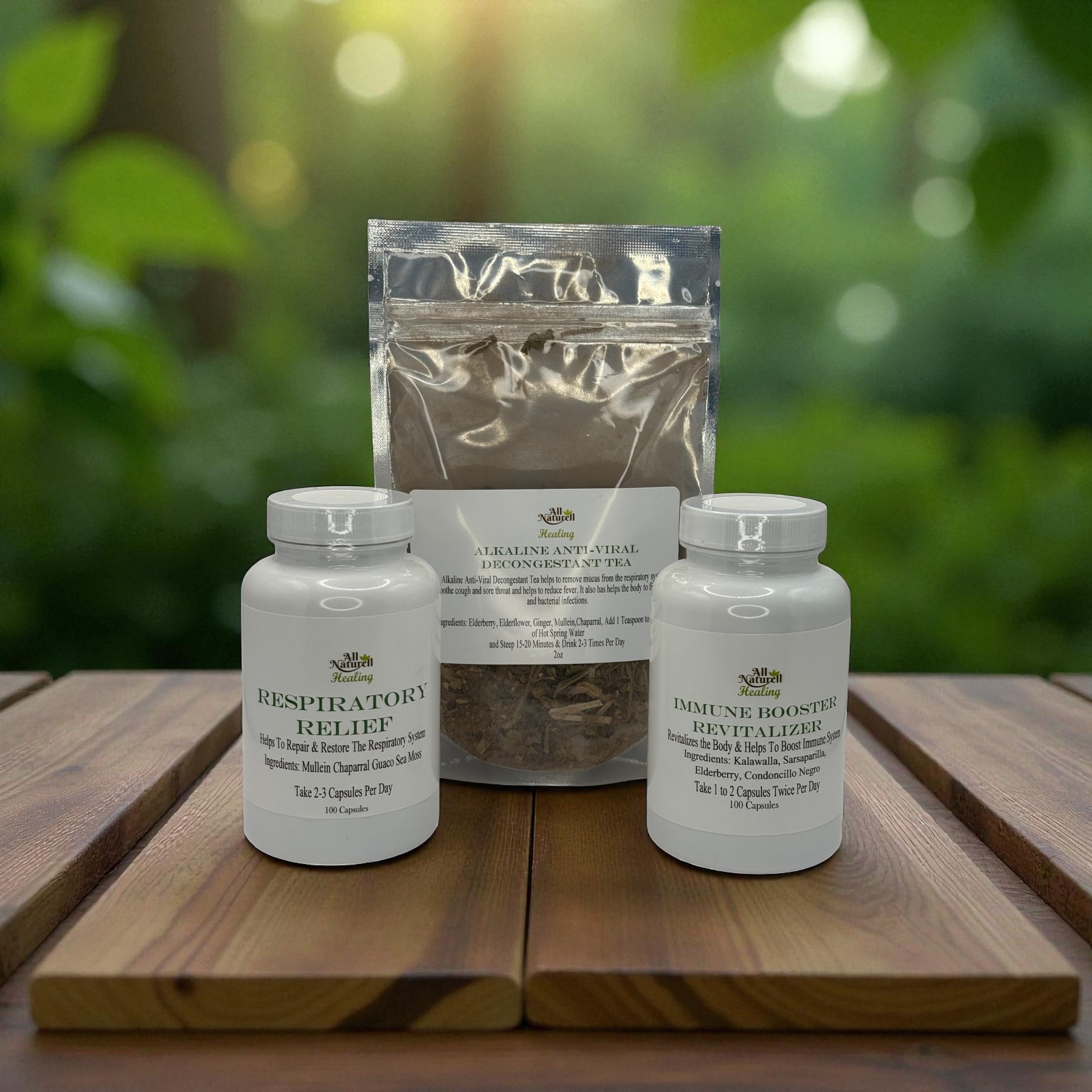 Immune Booster and Respiratory Bundle - NEW - All Naturell Healing