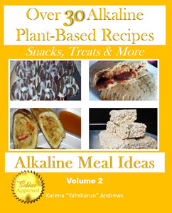 Over 30 Alkaline Plant-Based Recipes (Snacks, Treats & More) by Alkalne Meal Ideas - Volume 2 (Paperback) - All Naturell Healing